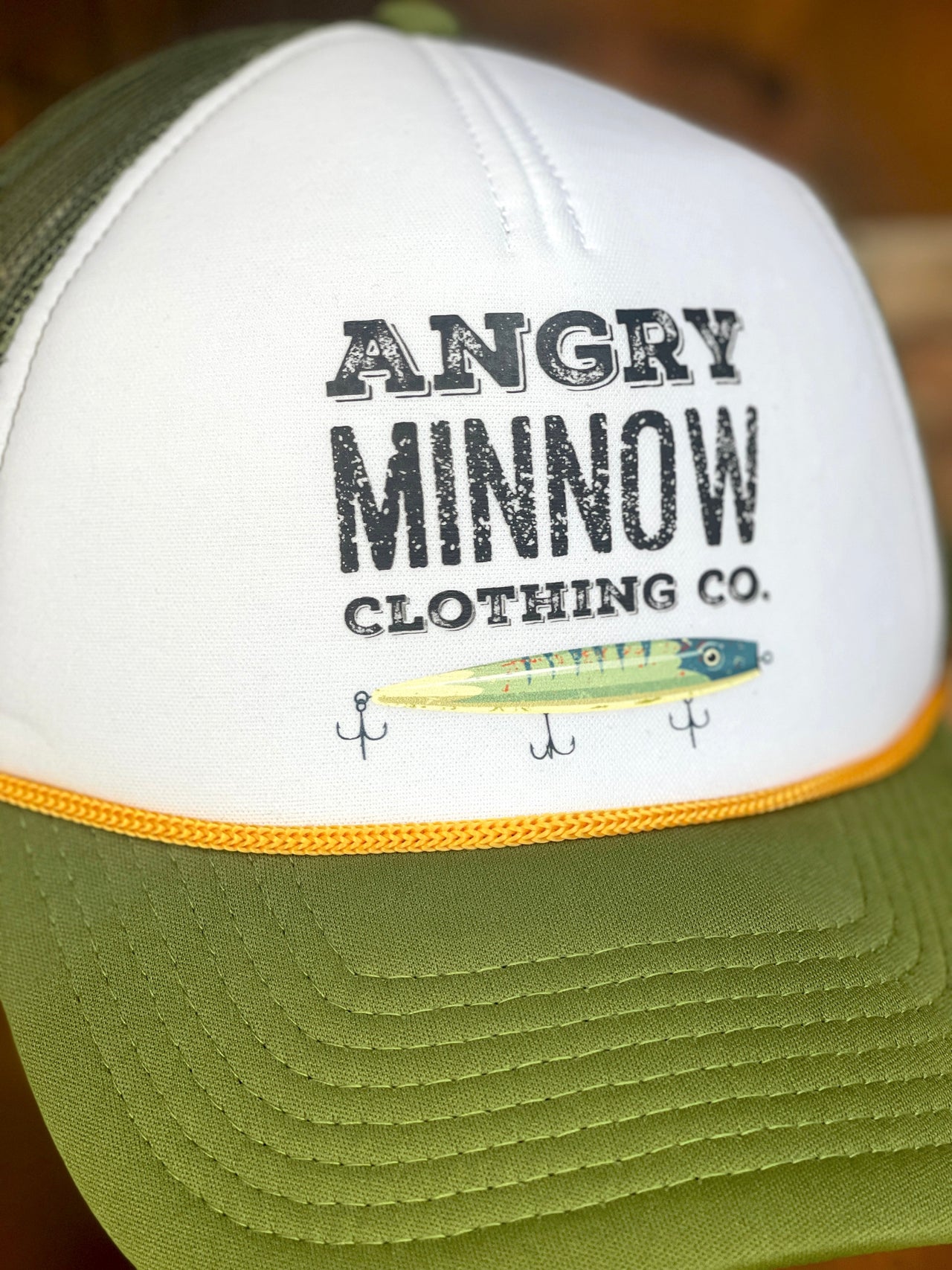 Angry Minnow Logo Foam Trucker Hat