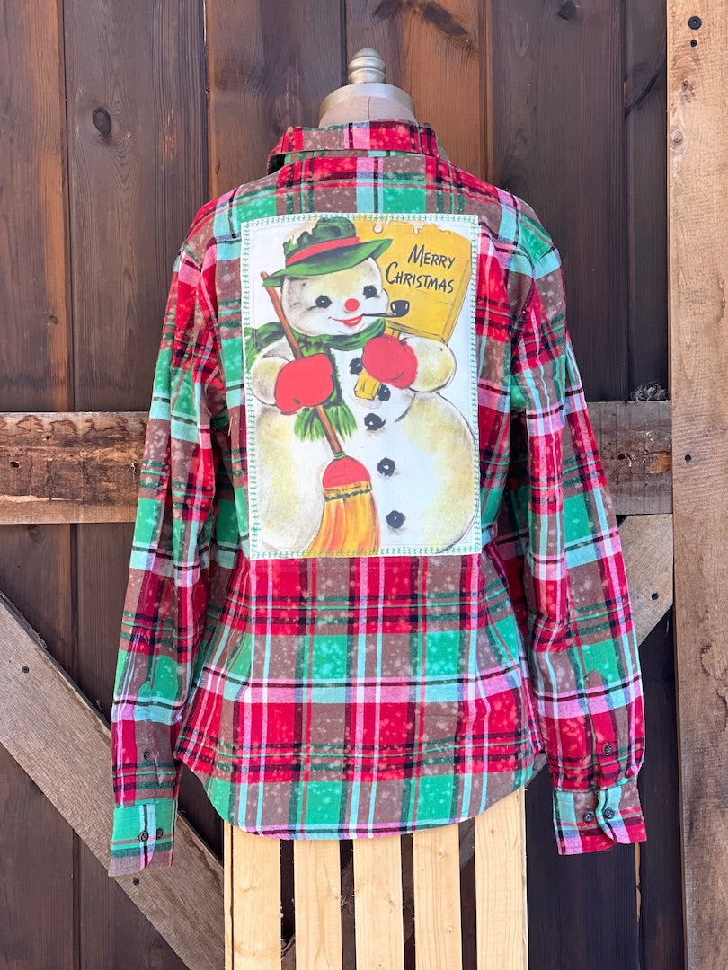 FROSTY Holiday Flannel- Mistletoe Plaid