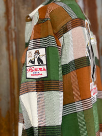 Thumbnail for Hamm's FISHING BEAR Heavyweight Brawny Flannel- Birchwood Plaid