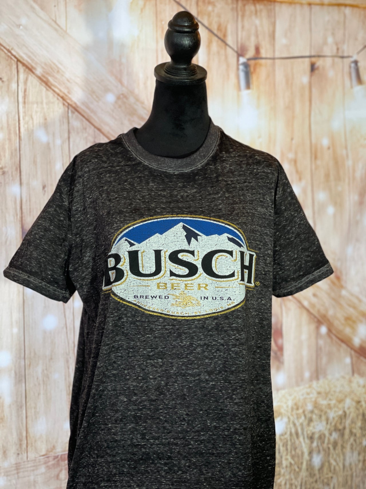 Busch light Dark grey luxe tee