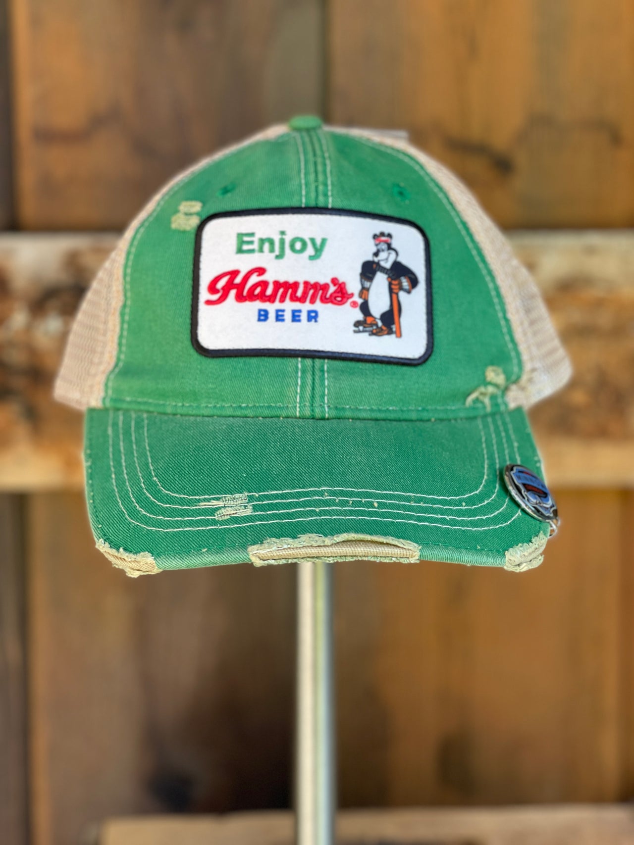 Enjoy Hamm's Beer Hockey Hat Angry Minnow