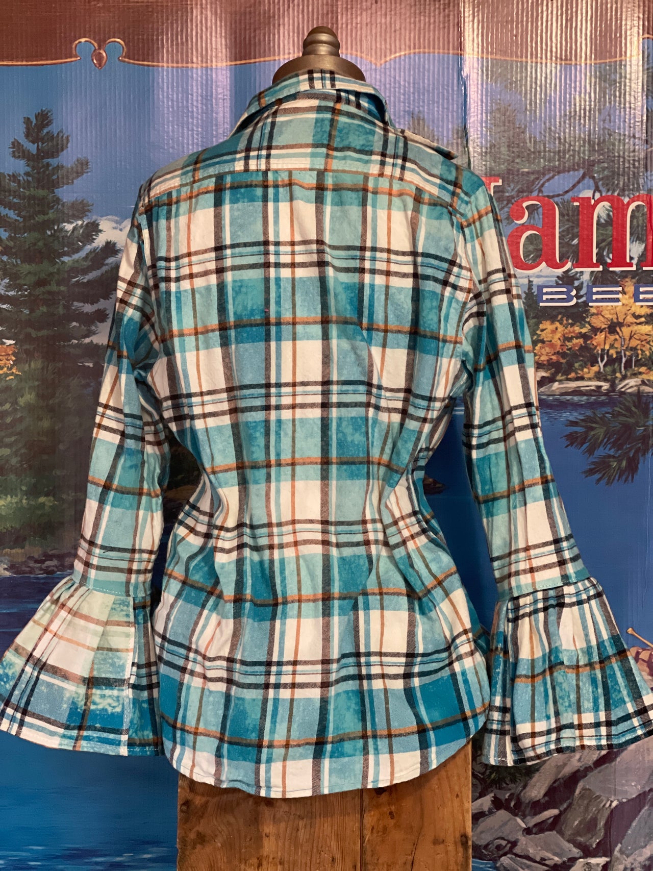 Flared Sleeved Flannel- Montana Wildflower Size Medium