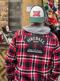 Thumbnail for Fireball patch flannel- Lumberjack Plaid