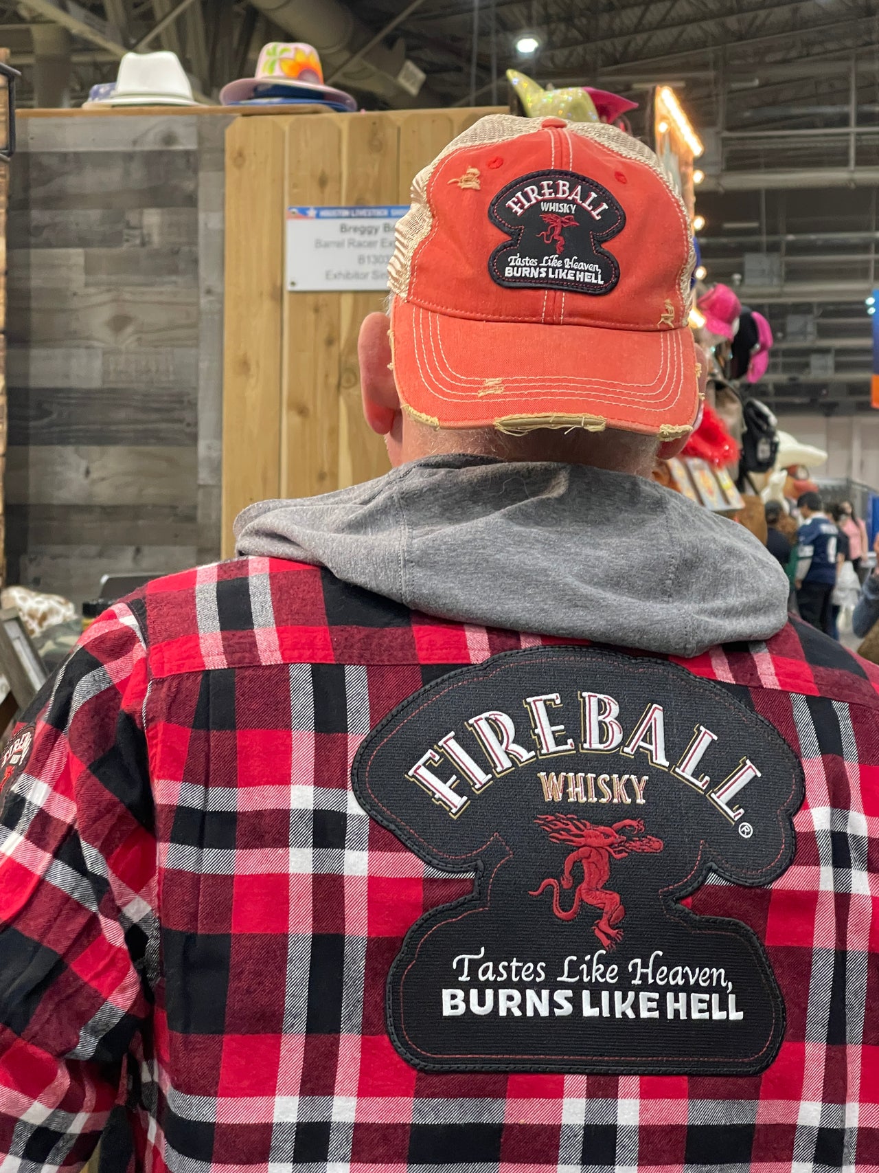 Fireball patch flannel- Lumberjack Plaid