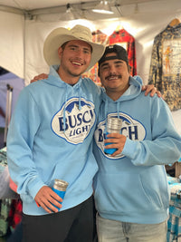 Thumbnail for Busch Light Hoodie- Sky Blue