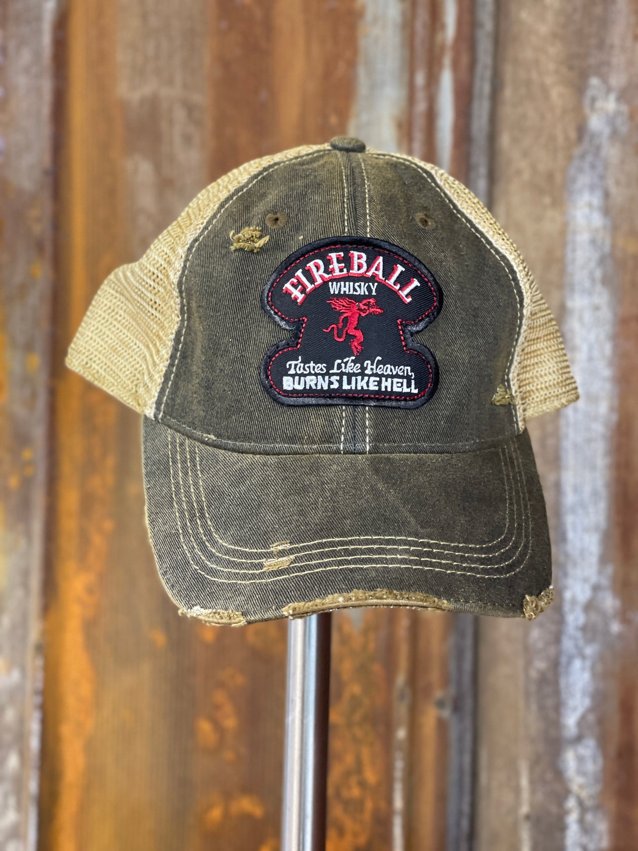 Fireball Hat- Black Snapback