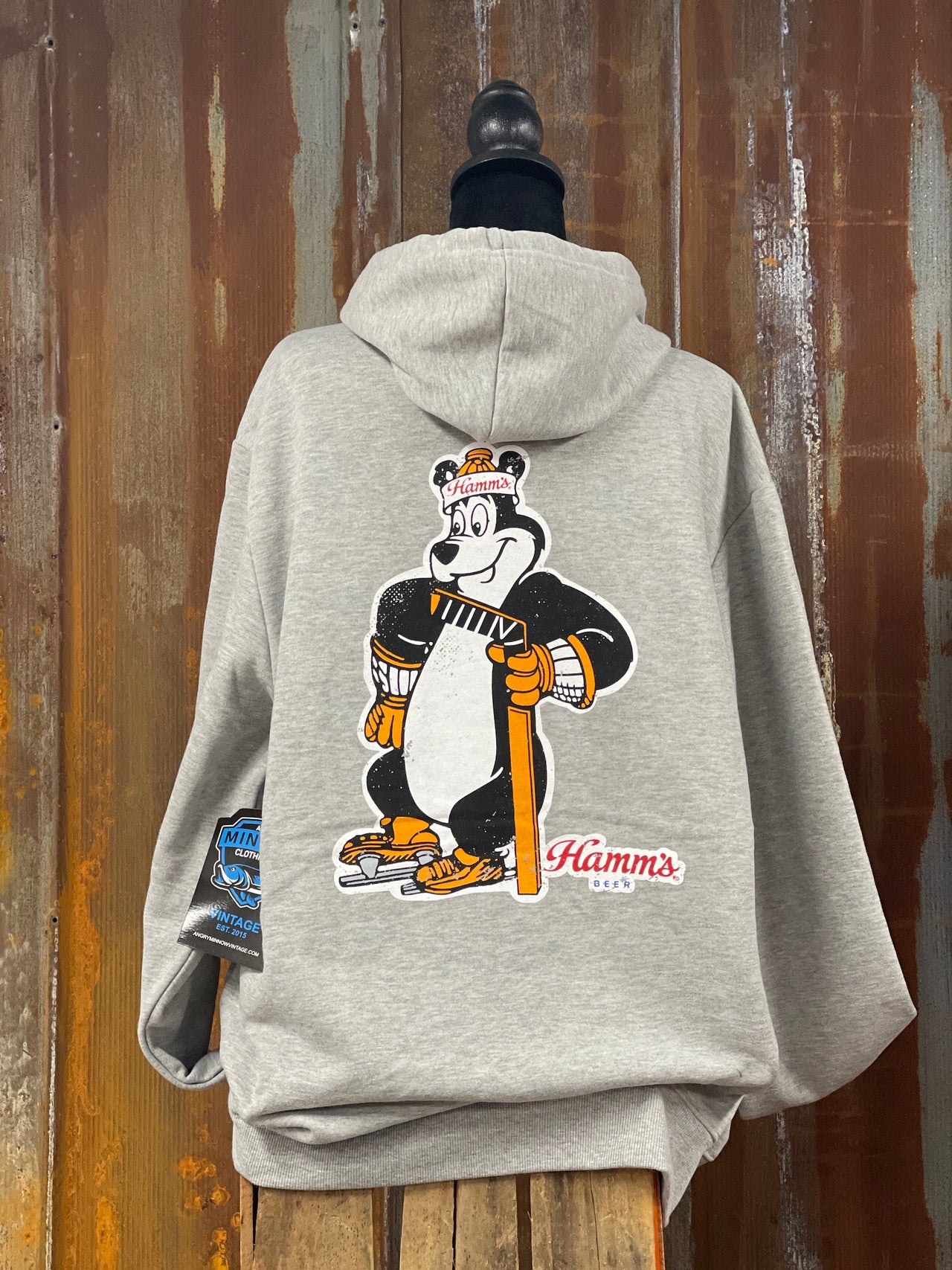 Hamm's Hockey Hoodie Angry Minnow Vintage