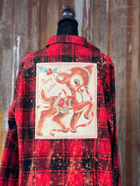 Thumbnail for Rockin' Reindeer Christmas Flannel Angry Minnow Clothing Co.