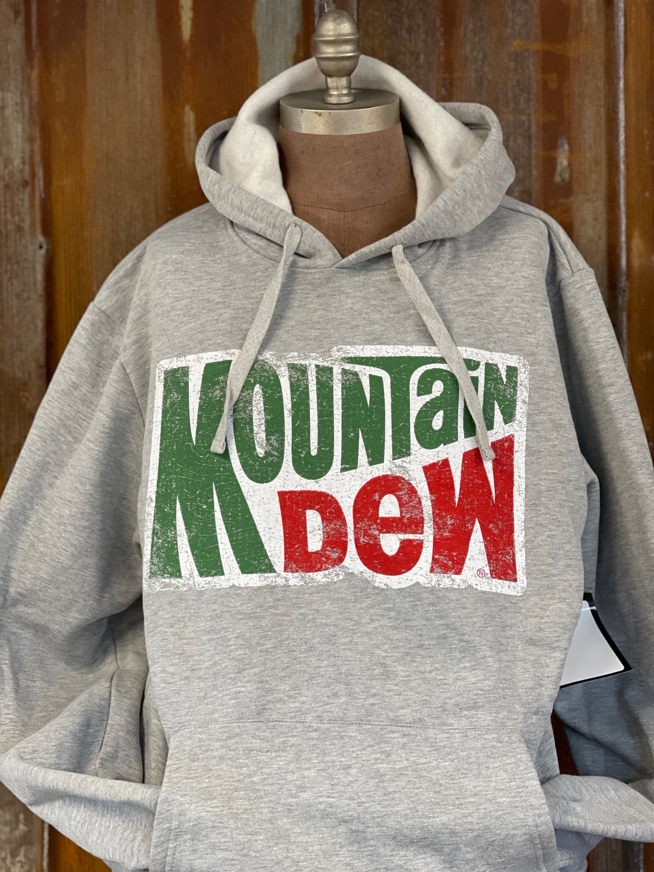 Mountain Dew Hoodie- Heather Grey