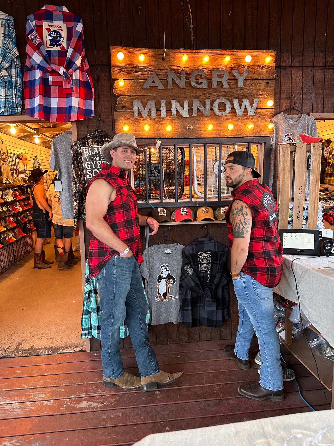 Fireball flannels at Wefest Country Music Festival