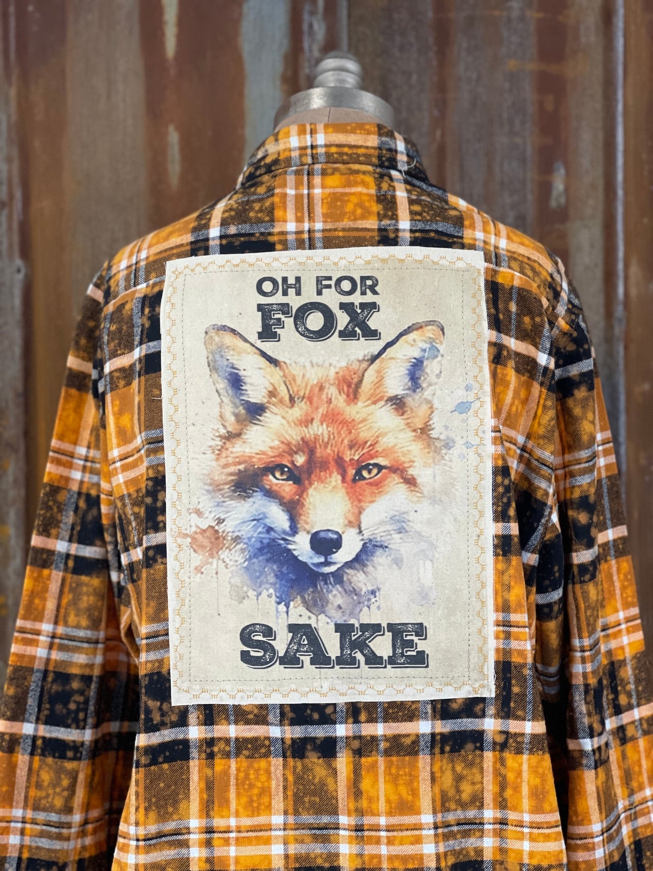 Oh For Fox Sake Flannel Angry Minnow Vintage
