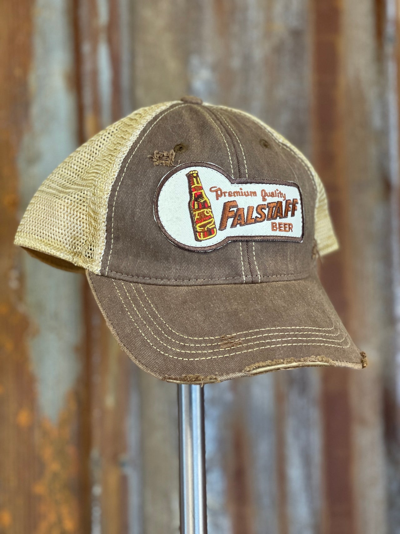 Falstaff Beer Retro Logo Hat Angry Minnow Vintage