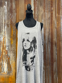 Thumbnail for GOLD DUST WOMAN layering tank dress- Heather Grey