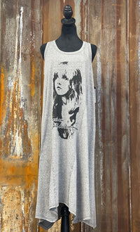 Thumbnail for GOLD DUST WOMAN layering tank dress- Heather Grey