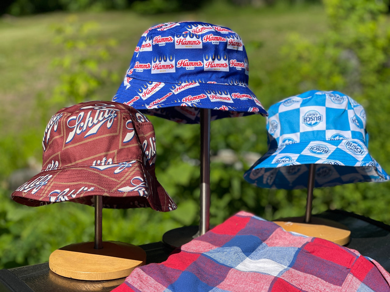 Schlitz Beer Retro Bucket Hat- Maroon