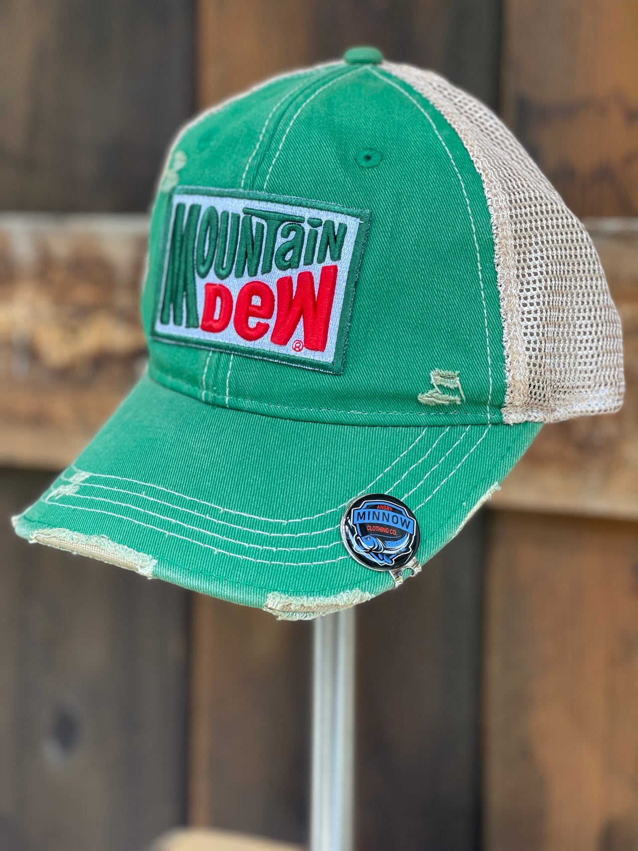 Mountain Dew Retro Style hast at Angry Minnow