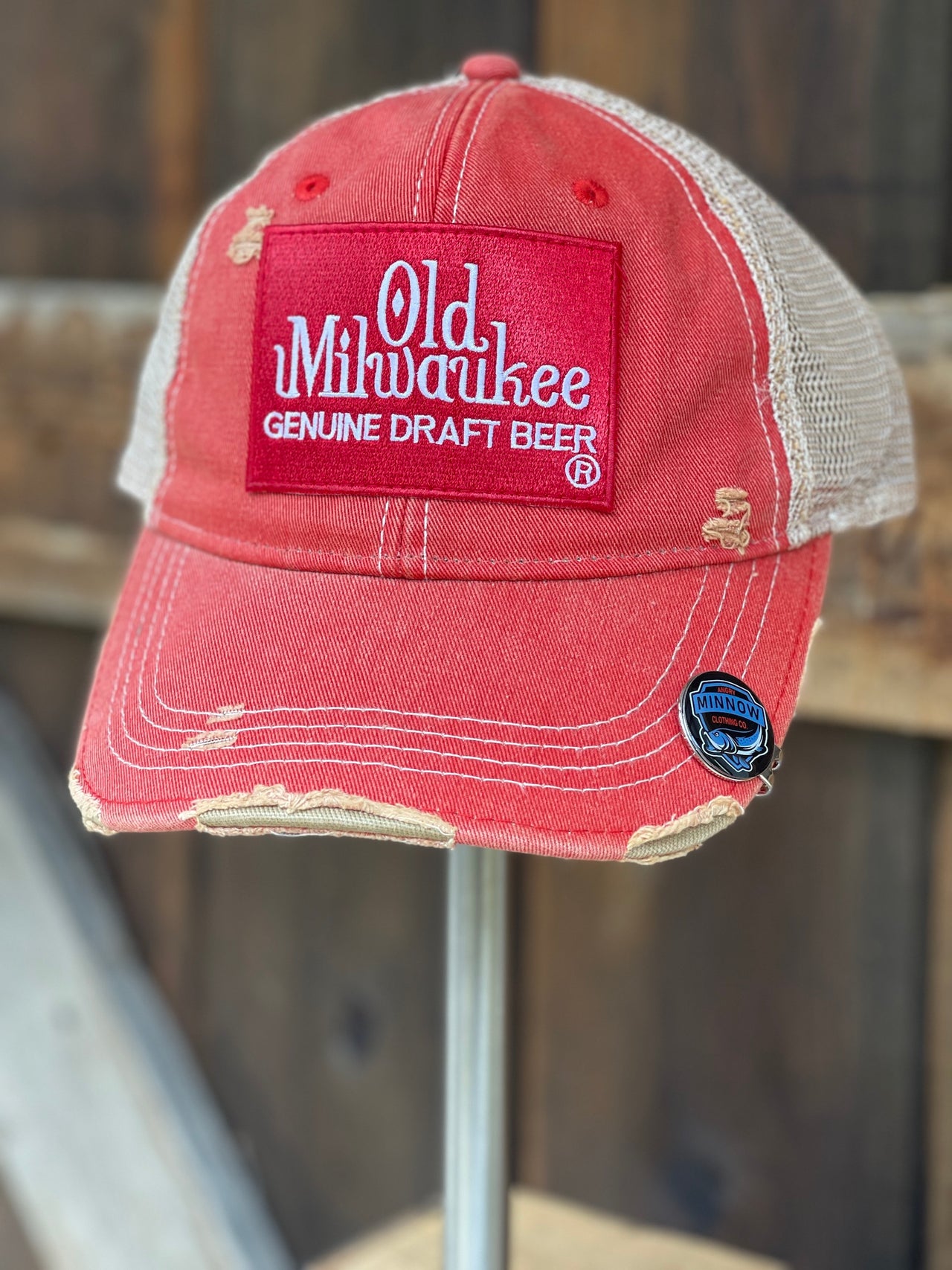 Old Milwaukee Beer merch Angry Minnow Clothing Co.