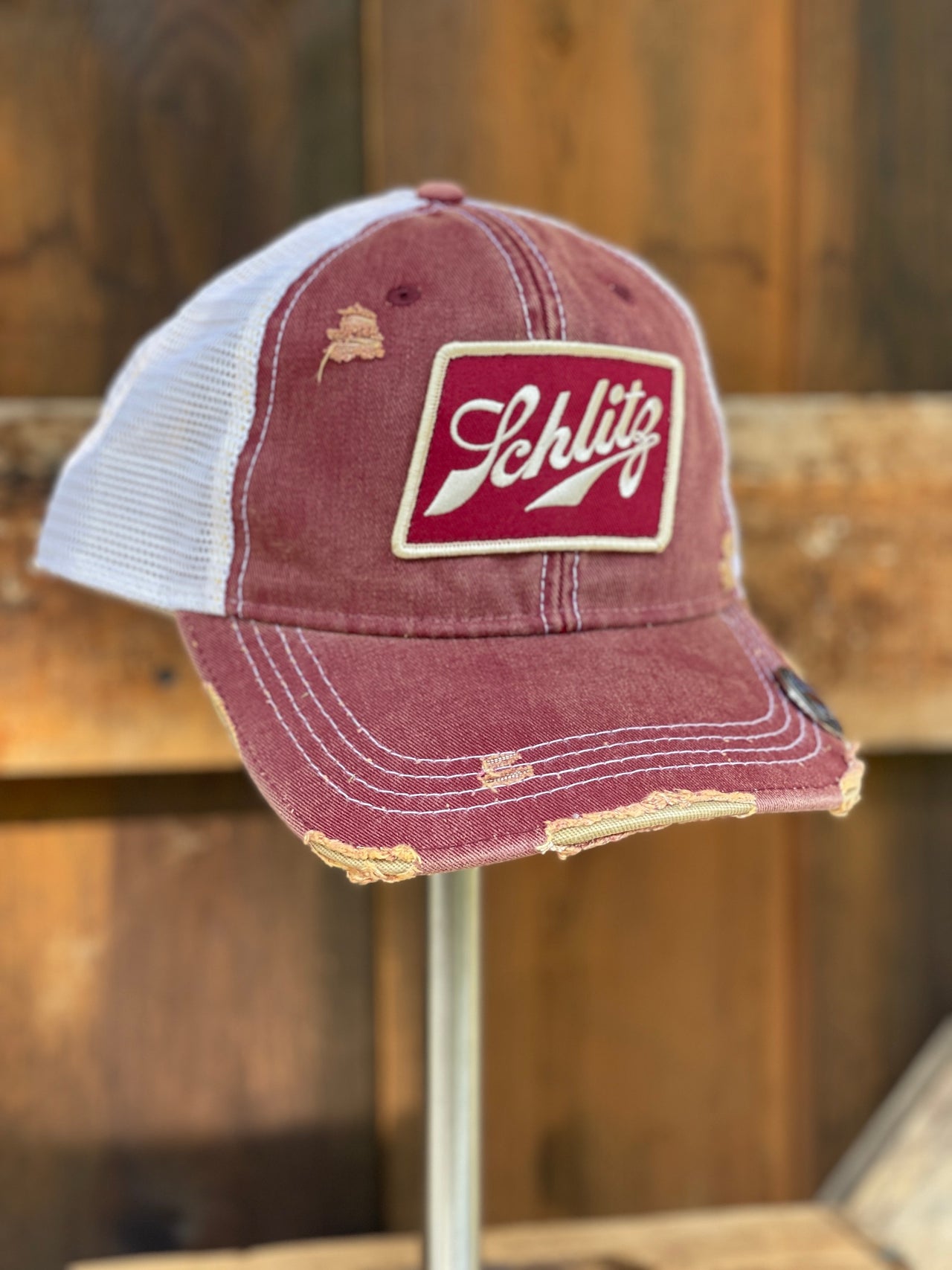 Schlitz retro hat Angry Minnow Vintage