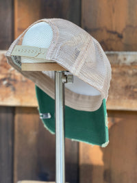 Thumbnail for Mountain Dew Old School Hat - Distressed Kelly Green Snapback