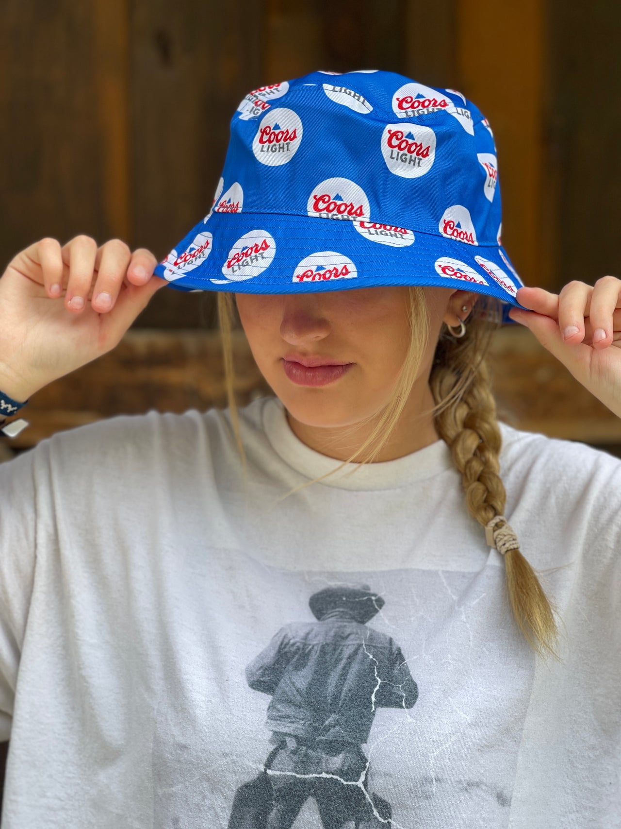 COors Light Bucket Hats at Angry Minnow Clothing Co.