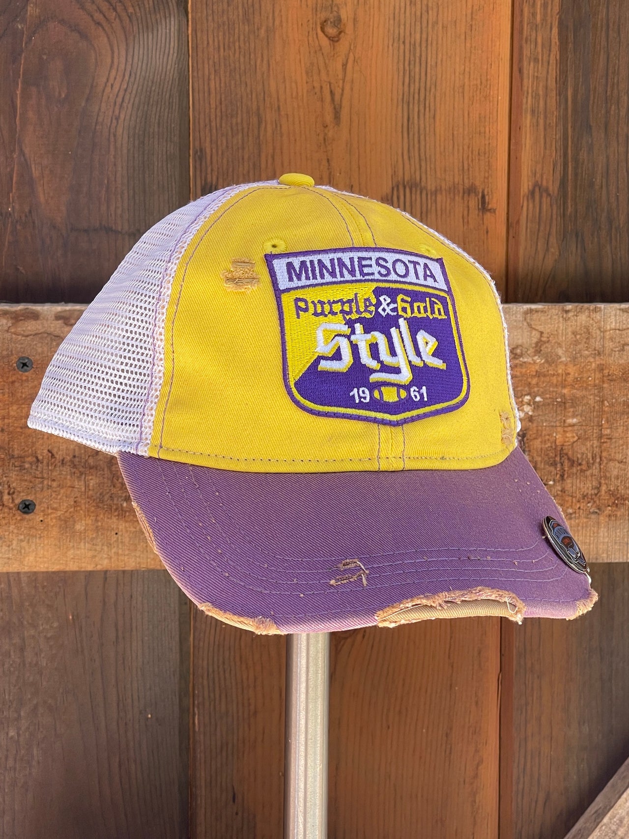 Minnesota Purple & Gold retro hat at Angry Minnow Vintage