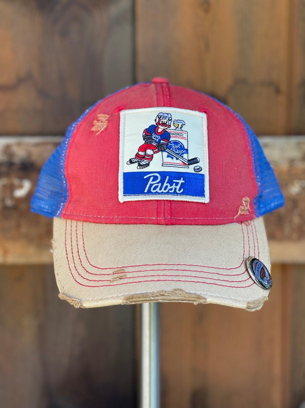 Pabst Blue Ribbon Tri-tone Hockey Hat