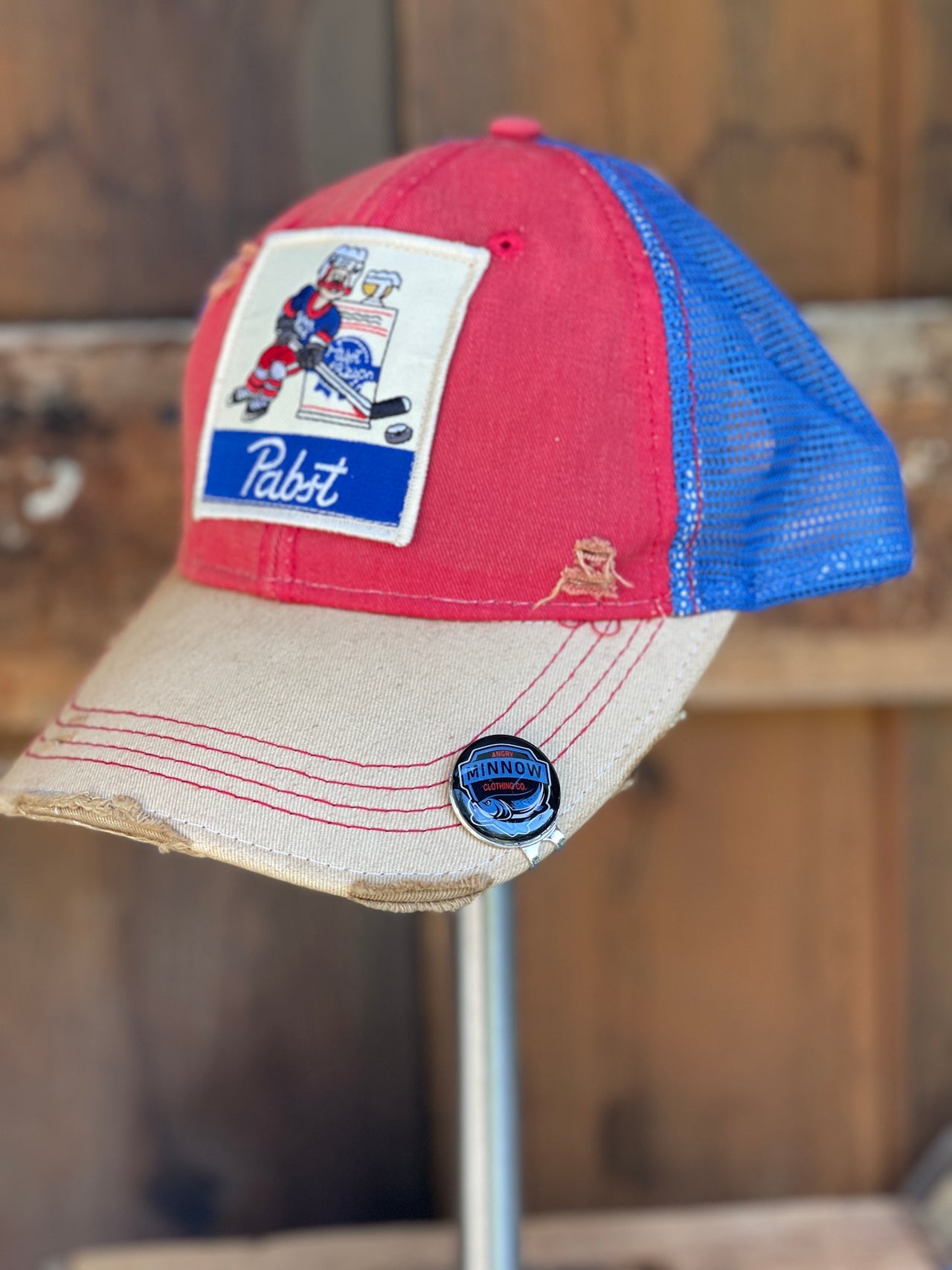 Pabst Blue Ribbon Tri-tone Hockey Hat