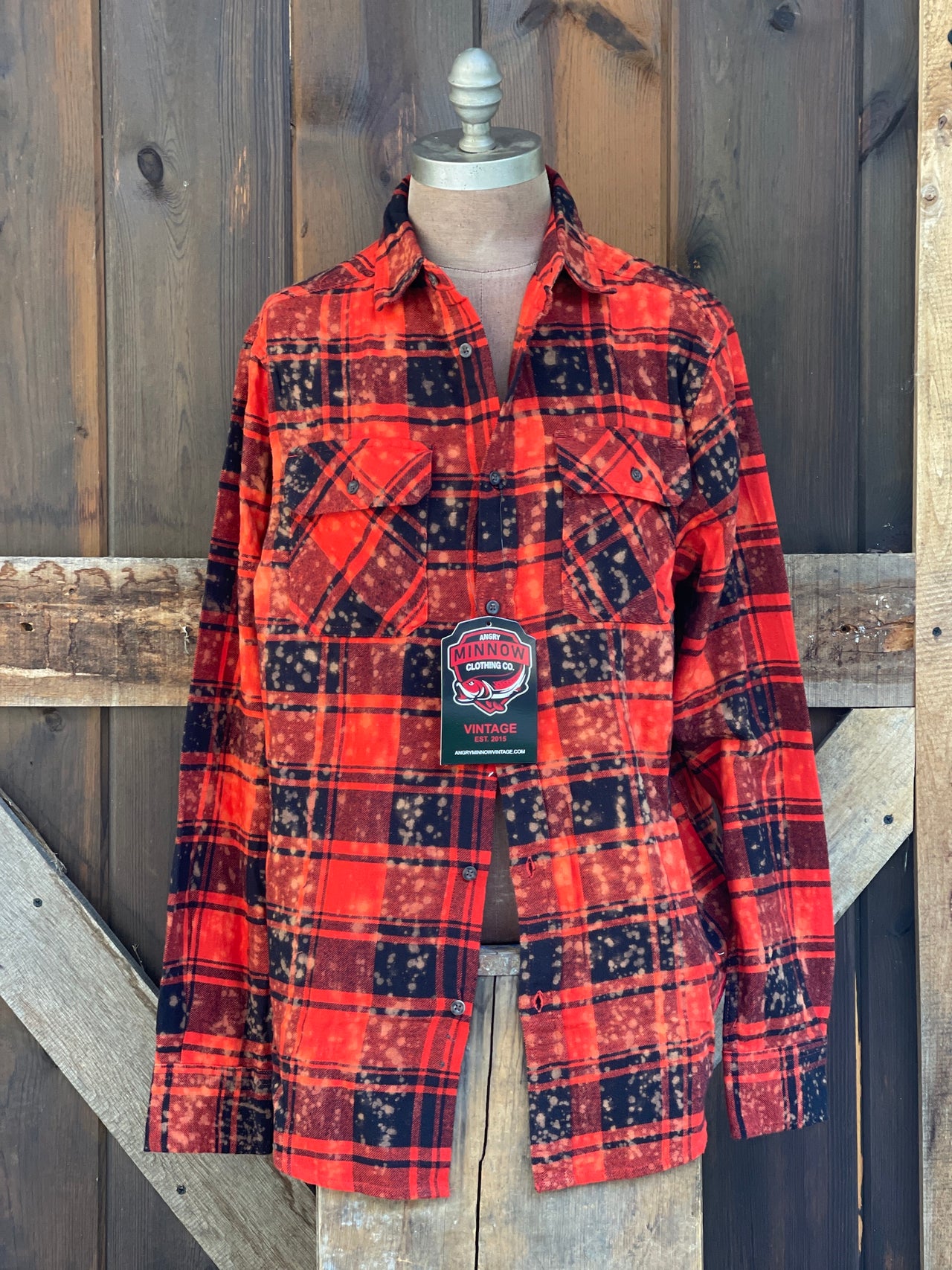 Best Friends Flannel- LIMITED EDITION Cherry Bomb Red Distressed Plaid