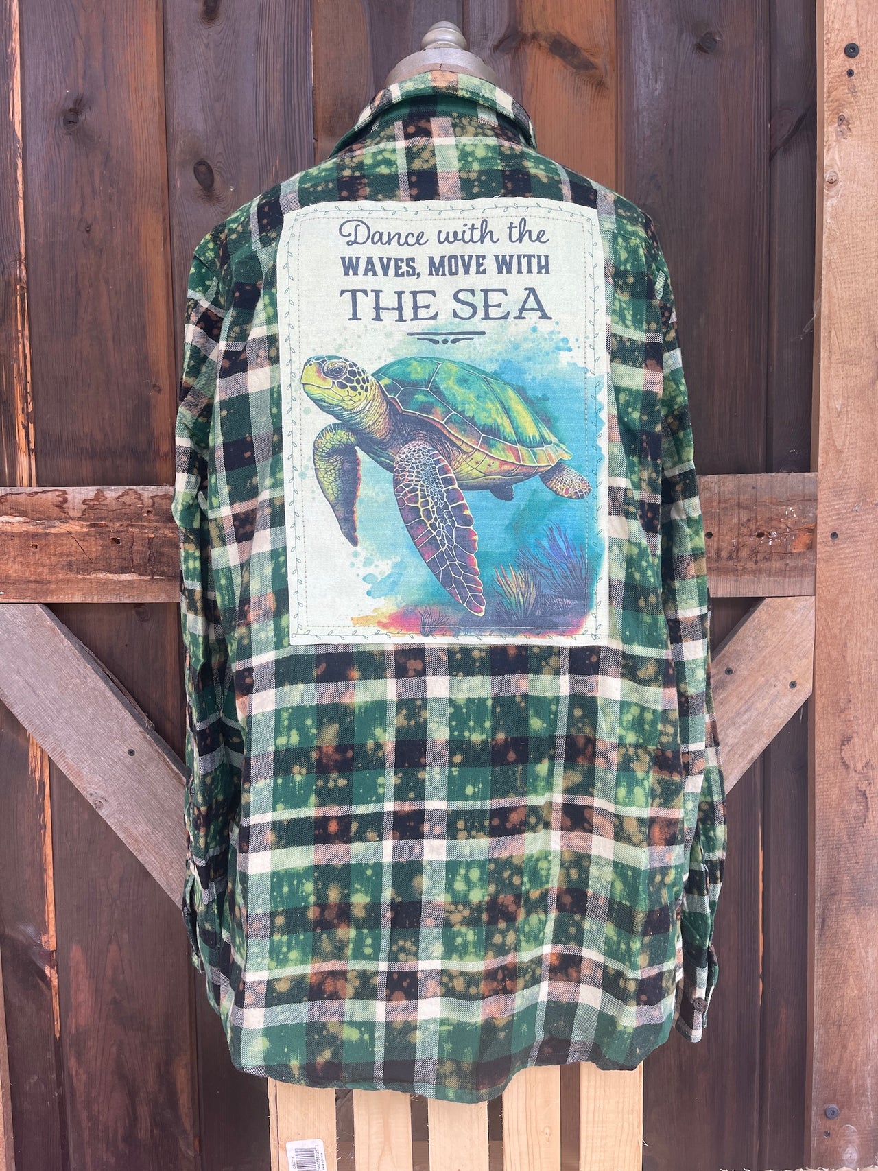 Sea Turtle Flannel by Angry Minnow Clothing Co.