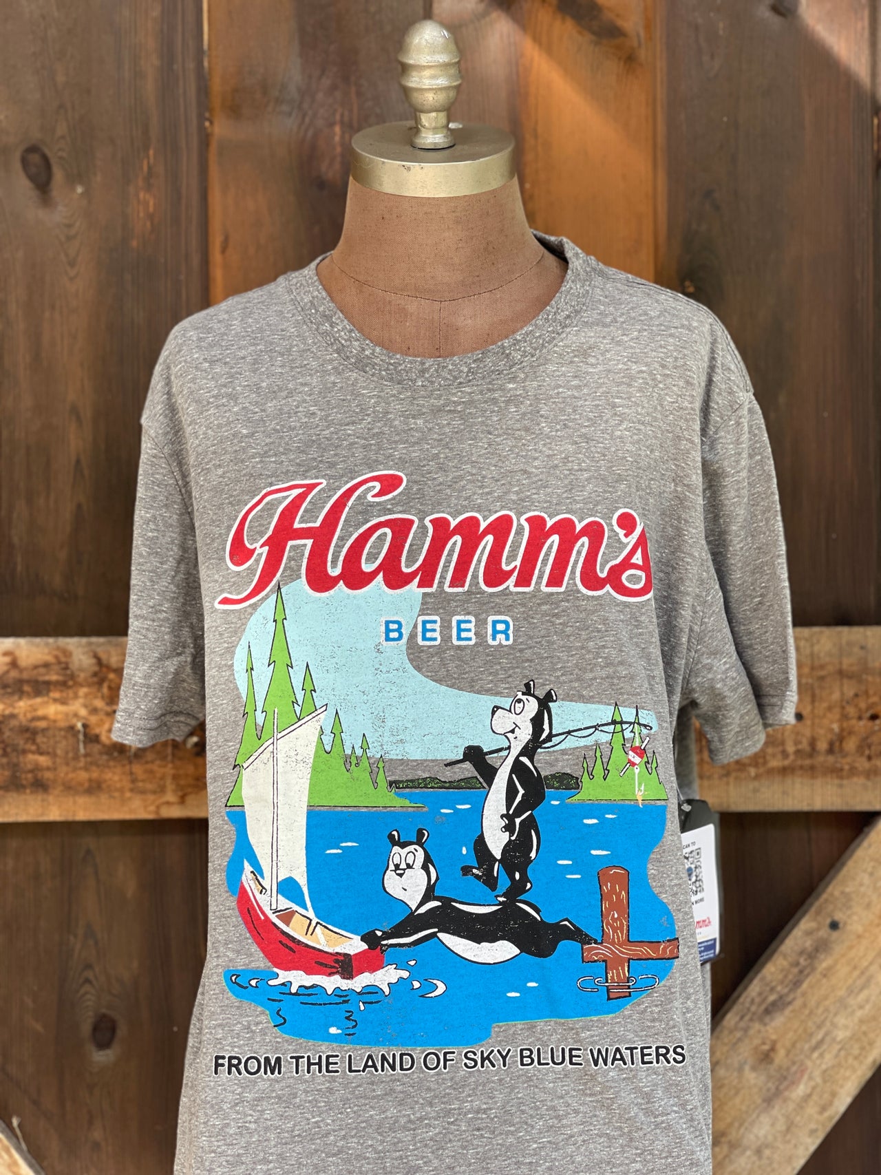 Hamm's beer tee Angry Minnow Vintage