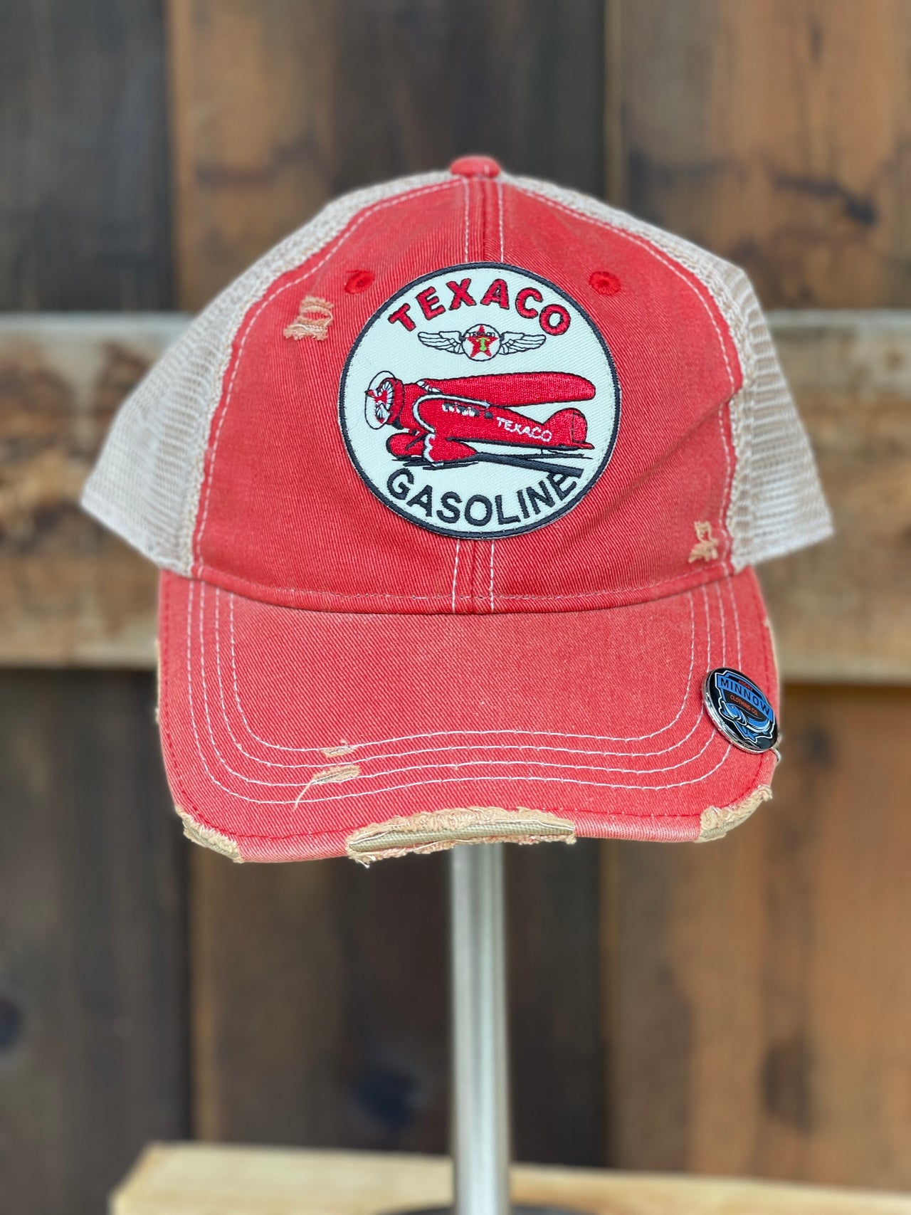 Texaco Aviation hats Angry Minnow Clothing Co.