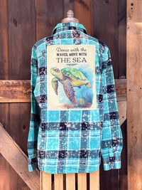 Thumbnail for Sea Turtle Art Flannel Angry Minnow Clothing Co.