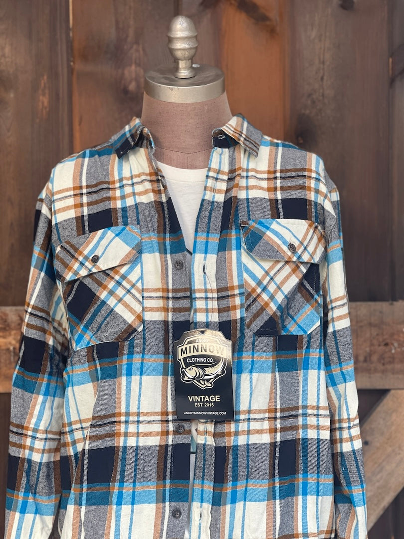 'Catching a cold one' Hamm's Beer Patch Flannel