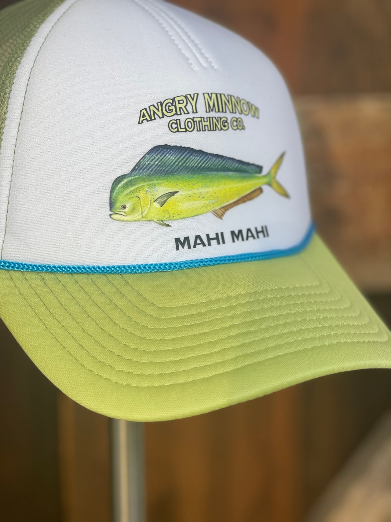 Angry Minnow Saltwater Fishing Hat- MAHI MAHI