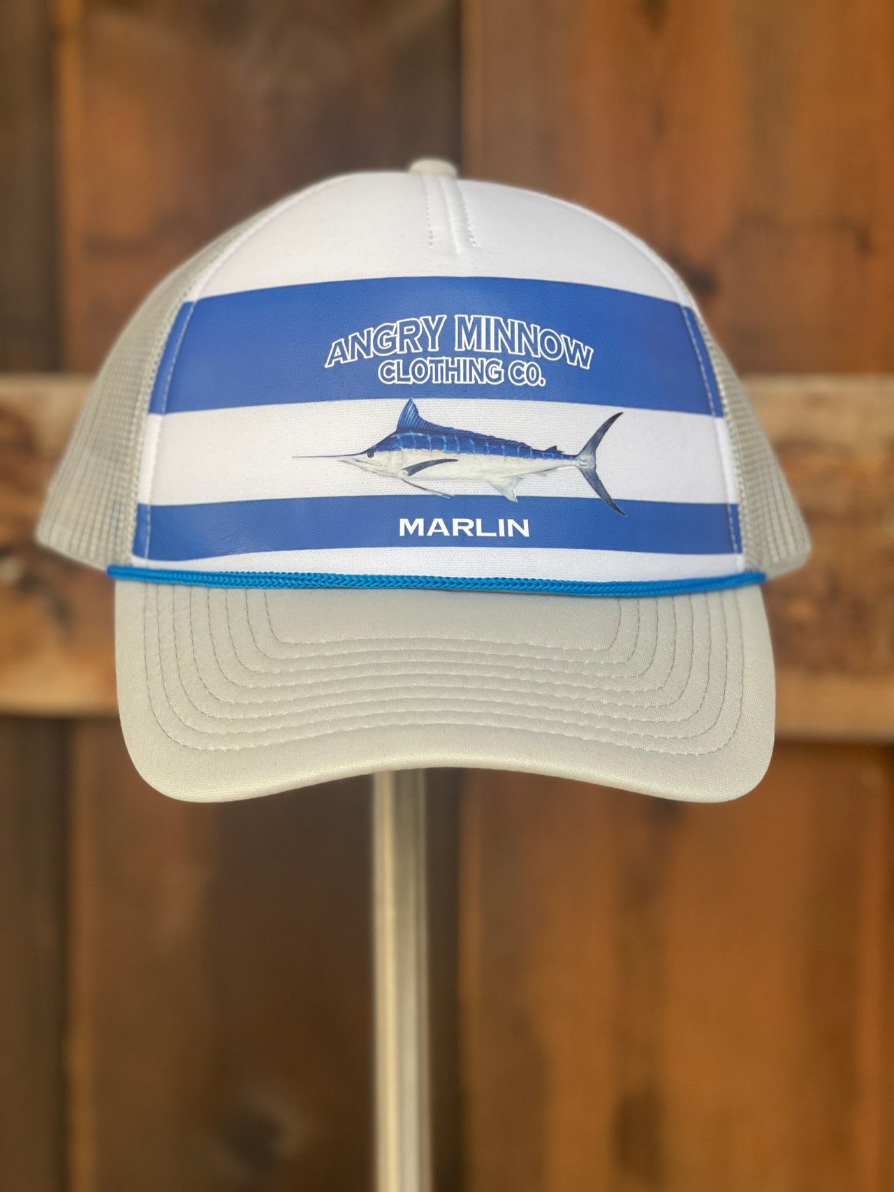 Angry Minnow Marlin fishing hat 