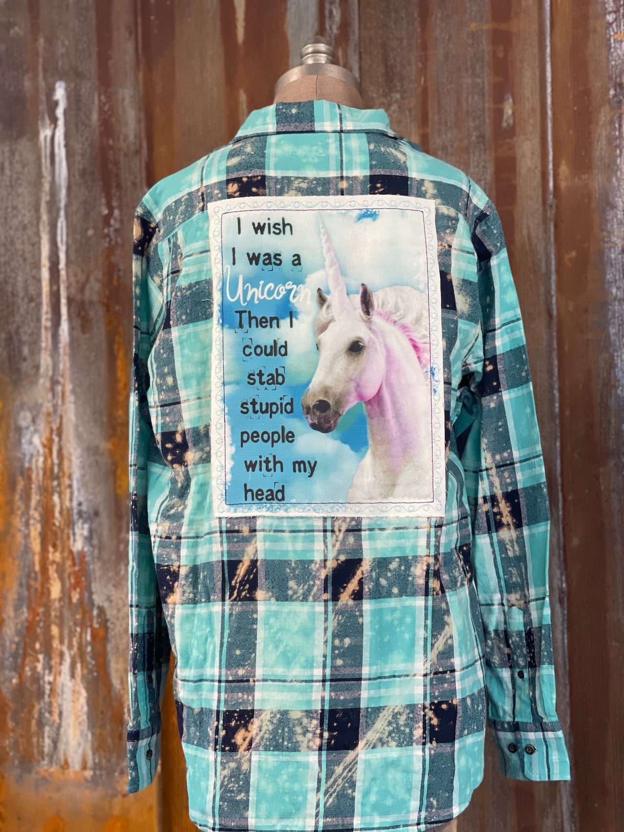 I wish I was a unicorn Flannel