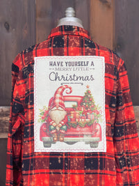 Thumbnail for MERRY LITTLE CHRISTMAS Art Flannel- Distressed Ember