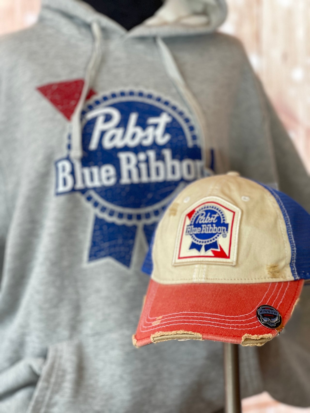 Pabst Blue Ribbon TRI-TONE Tombstone Snapback Hat