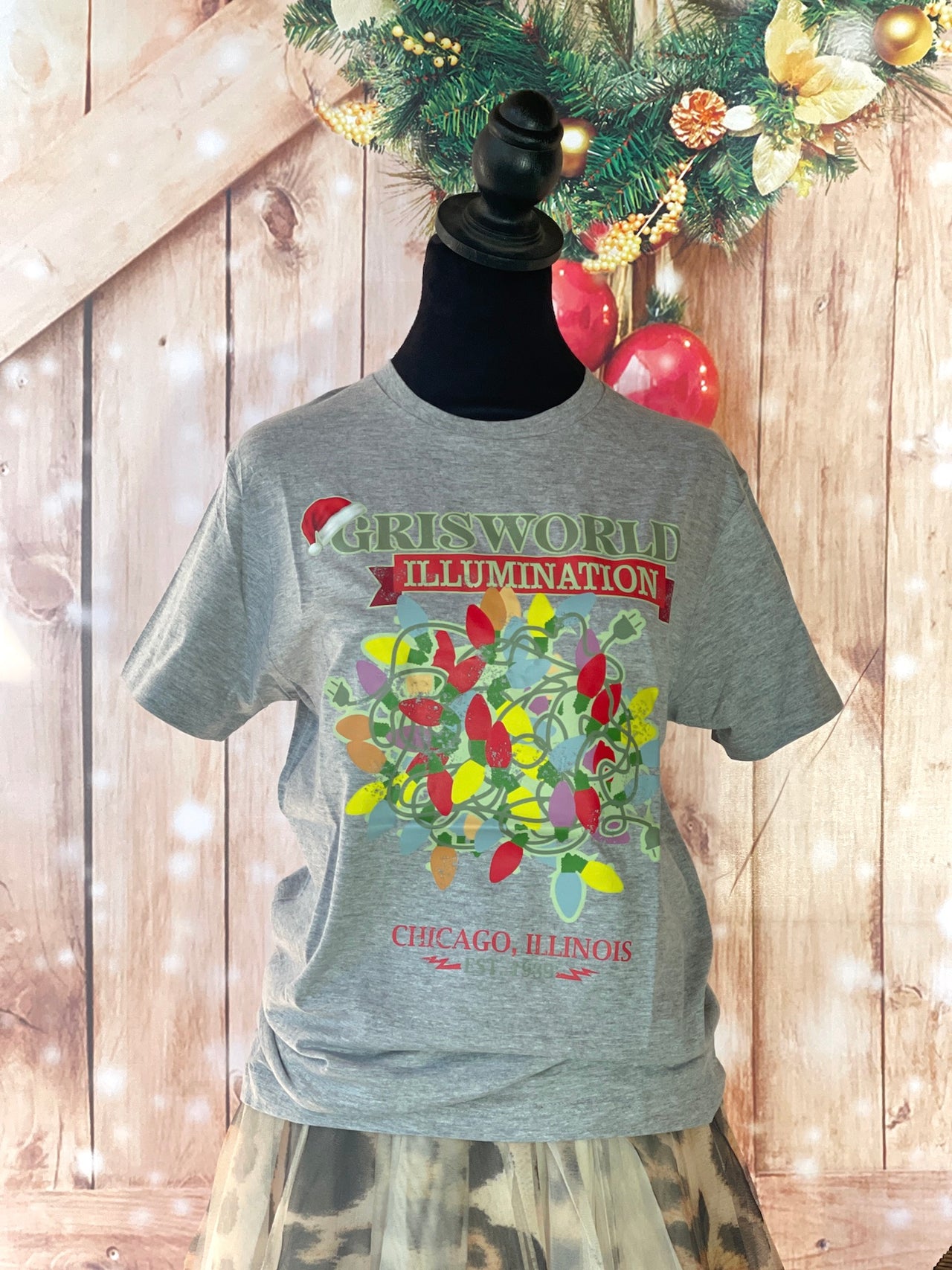 Griswold Illumination Tee- Heather Grey