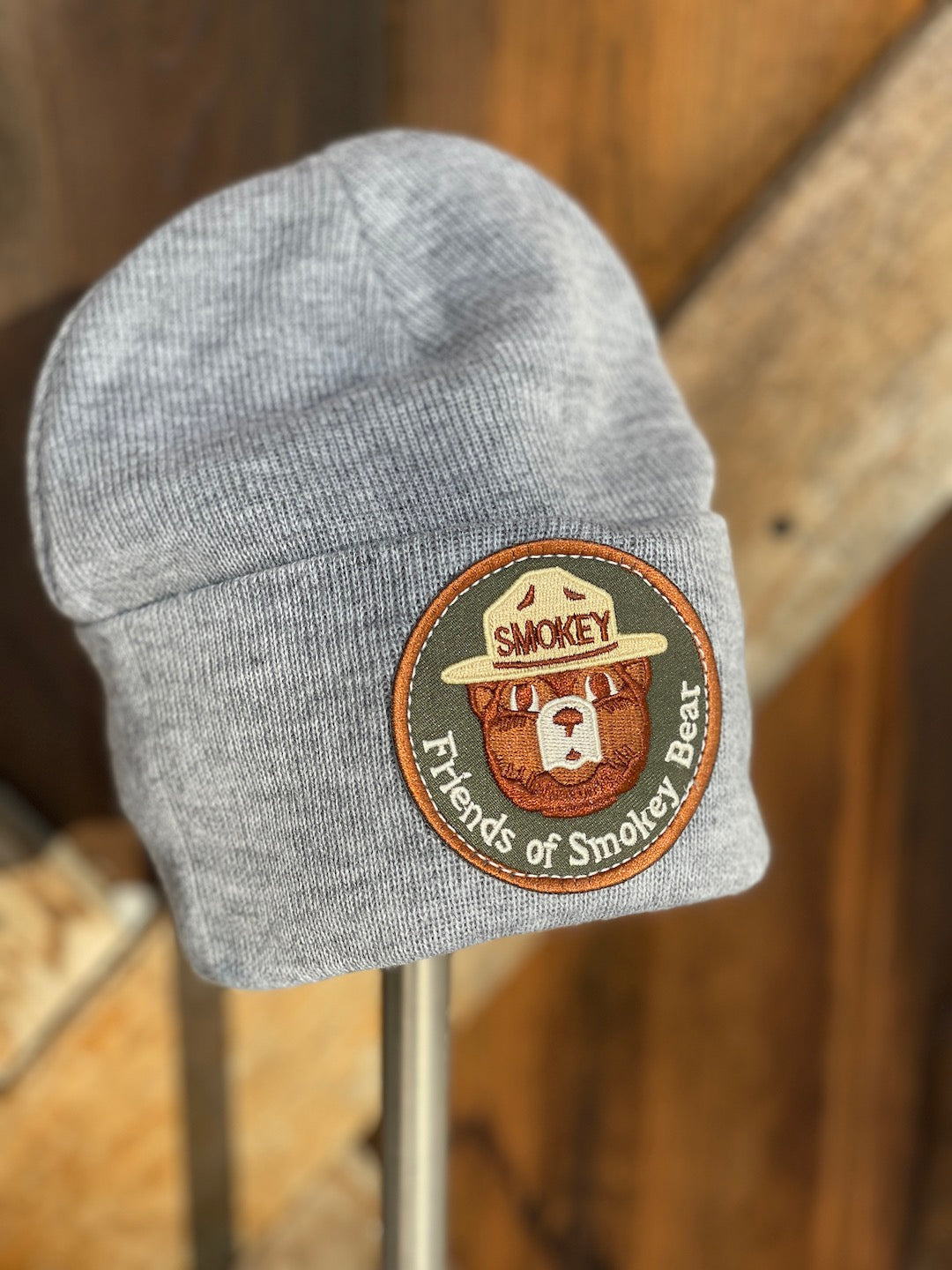 FRIENDS OF SMOKEY BEAR Stocking Hat- Heather Grey