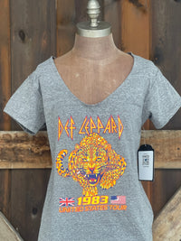 Thumbnail for Def Leppard Womens V-Neck T-shirt