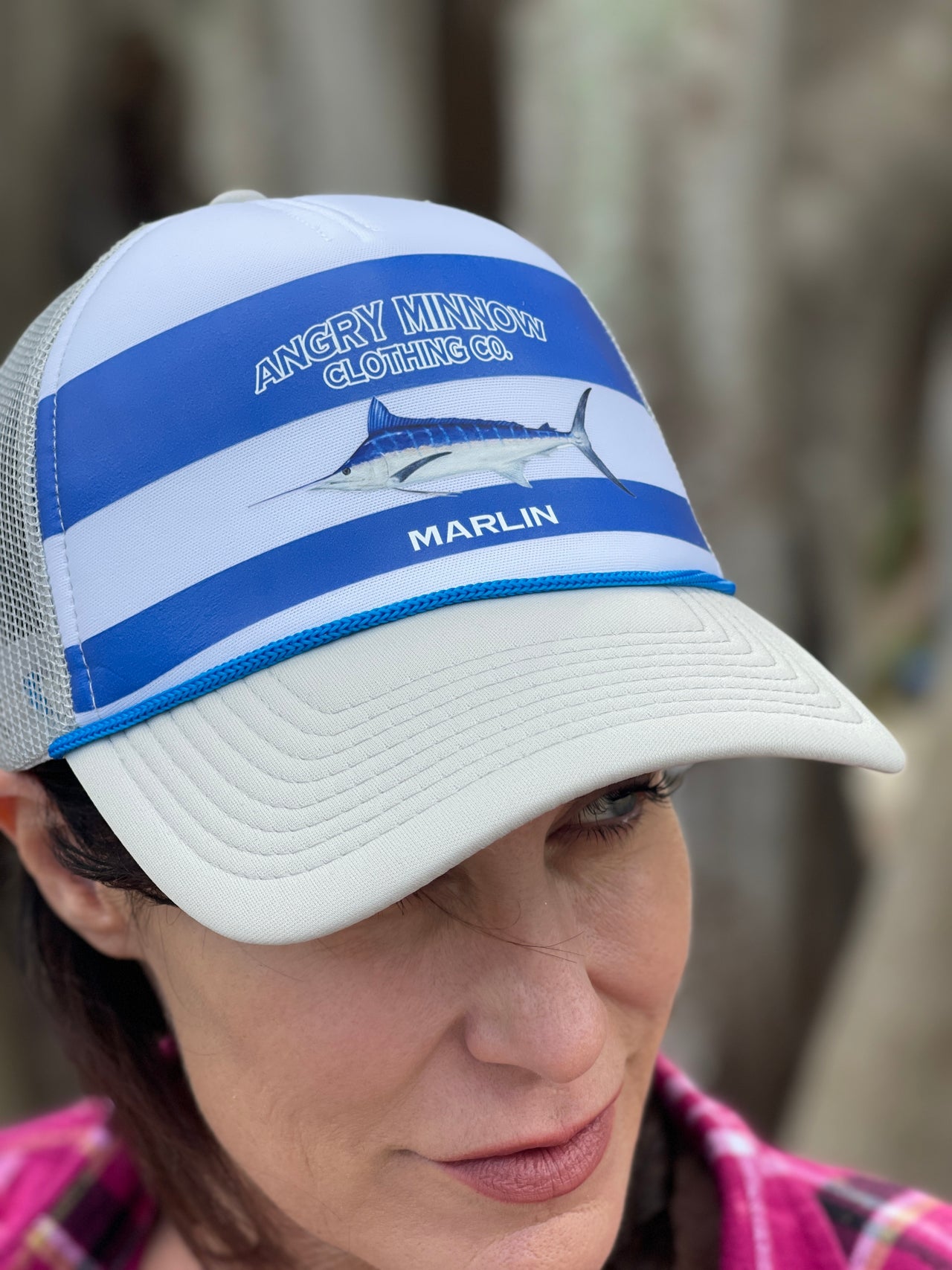 Angry Minnow Saltwater Fish Hat- MARLIN