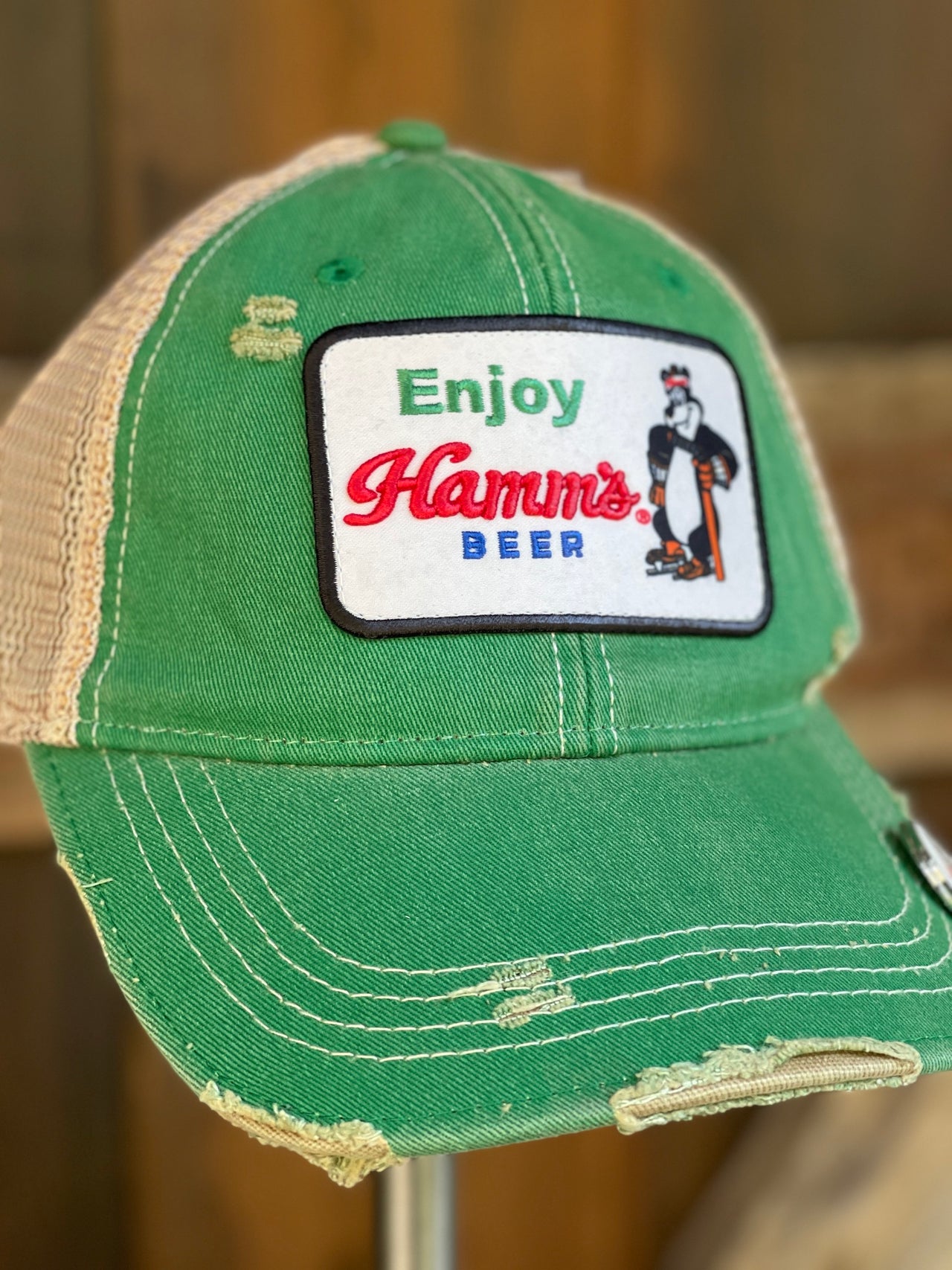 Hamm's Hockey Bear Hat Angry Minnow Clothing Co