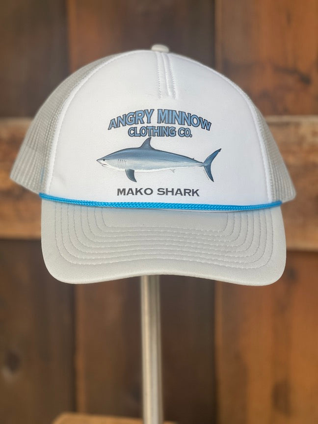 Angry Minnow Saltwater Fishing Foam Hat- MAKO SHARK