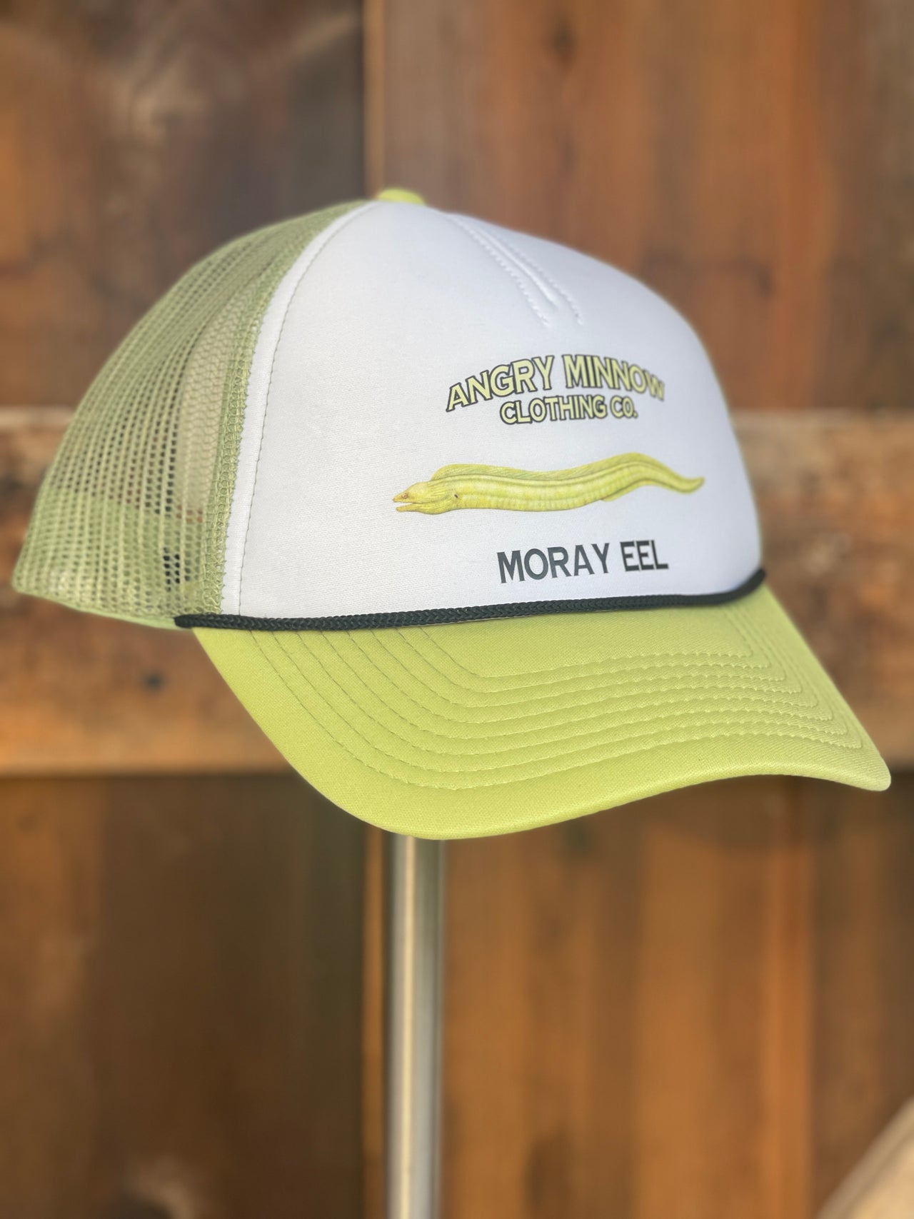 Angry Minnow Saltwater Fishing Foam Hat- MORAY EEL