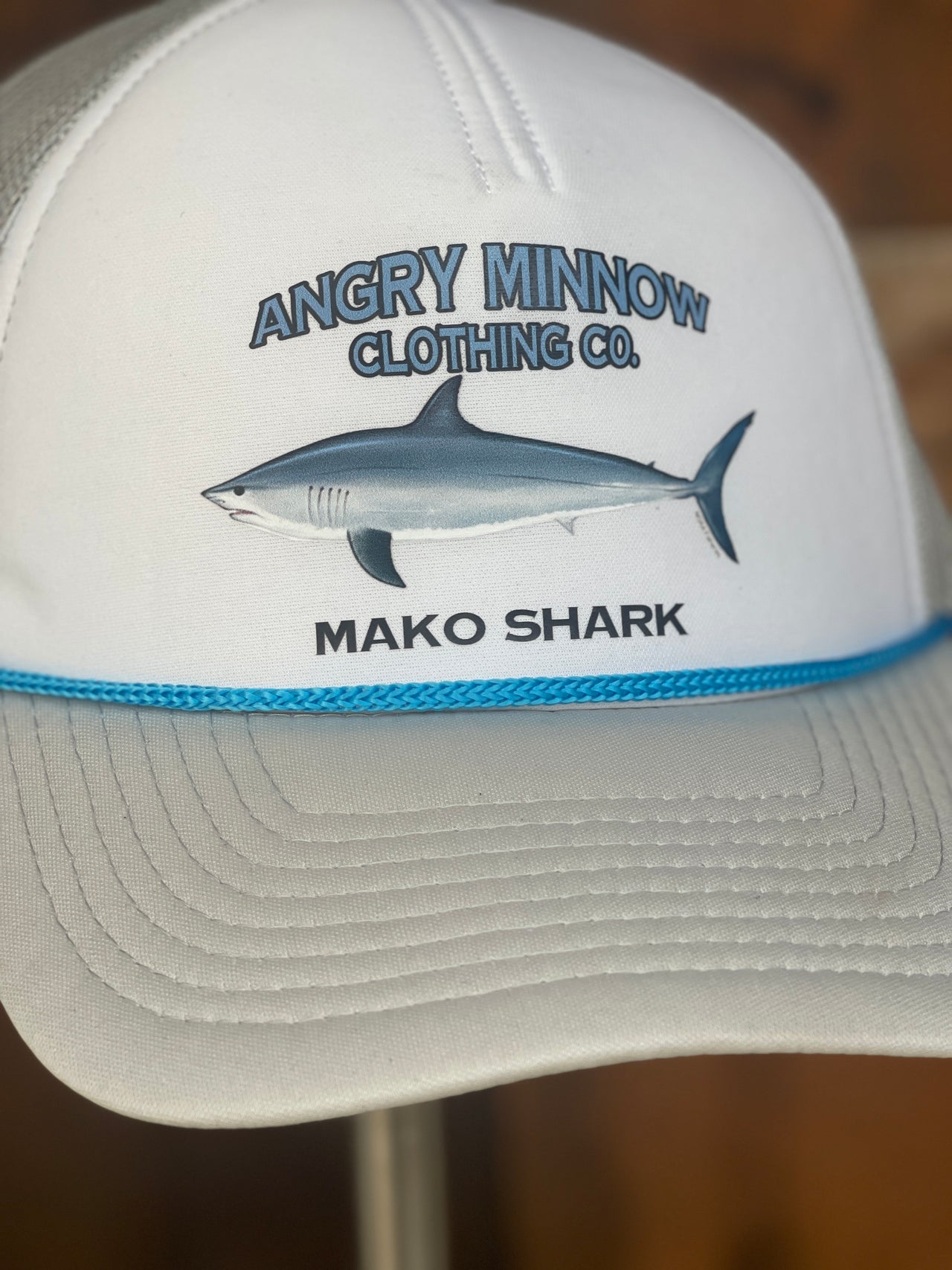 Angry Minnow Saltwater Fishing Foam Hat- MAKO SHARK