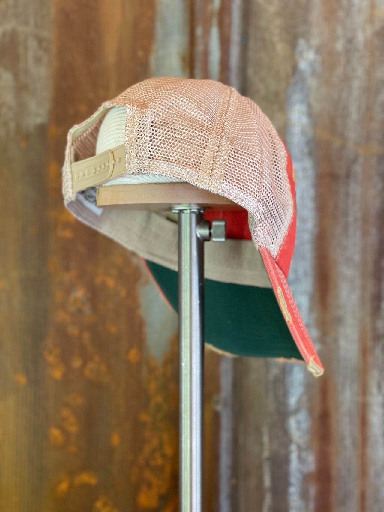 Rainier Beer Hat- Distressed Red Snapback