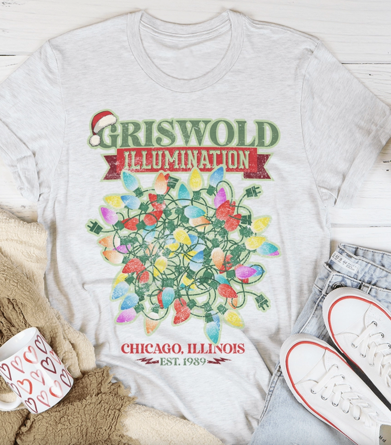 Griswold Illumination Tee- Heather Grey