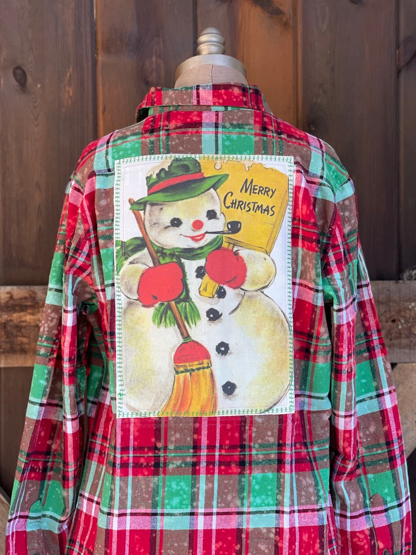 FROSTY Holiday Flannel- Mistletoe Plaid