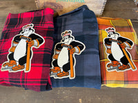 Thumbnail for Hamm's Hockey Bear Flannel- Classic Black/ Grey Plaid